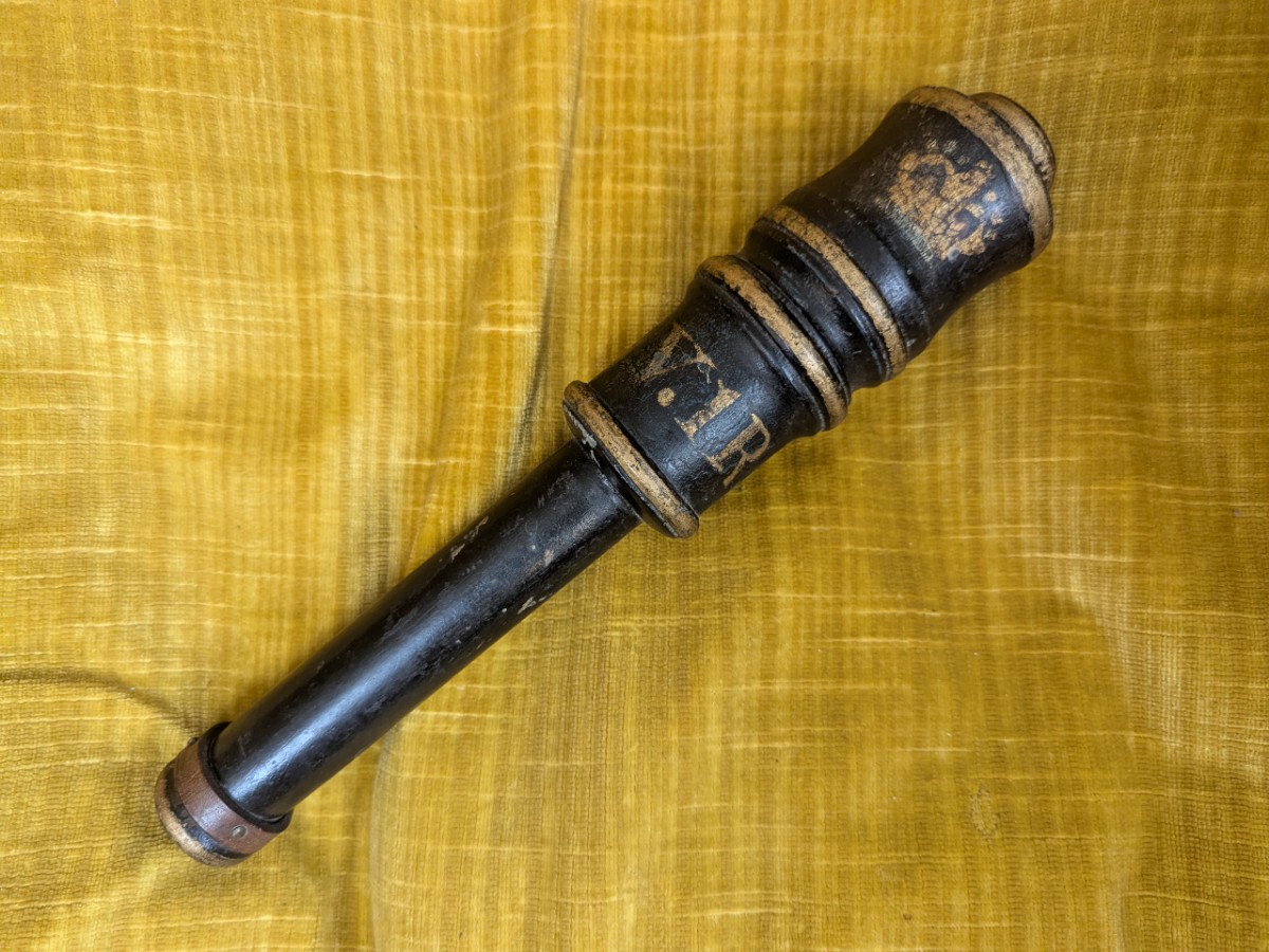 Victorian Painted Wood Tipstaff